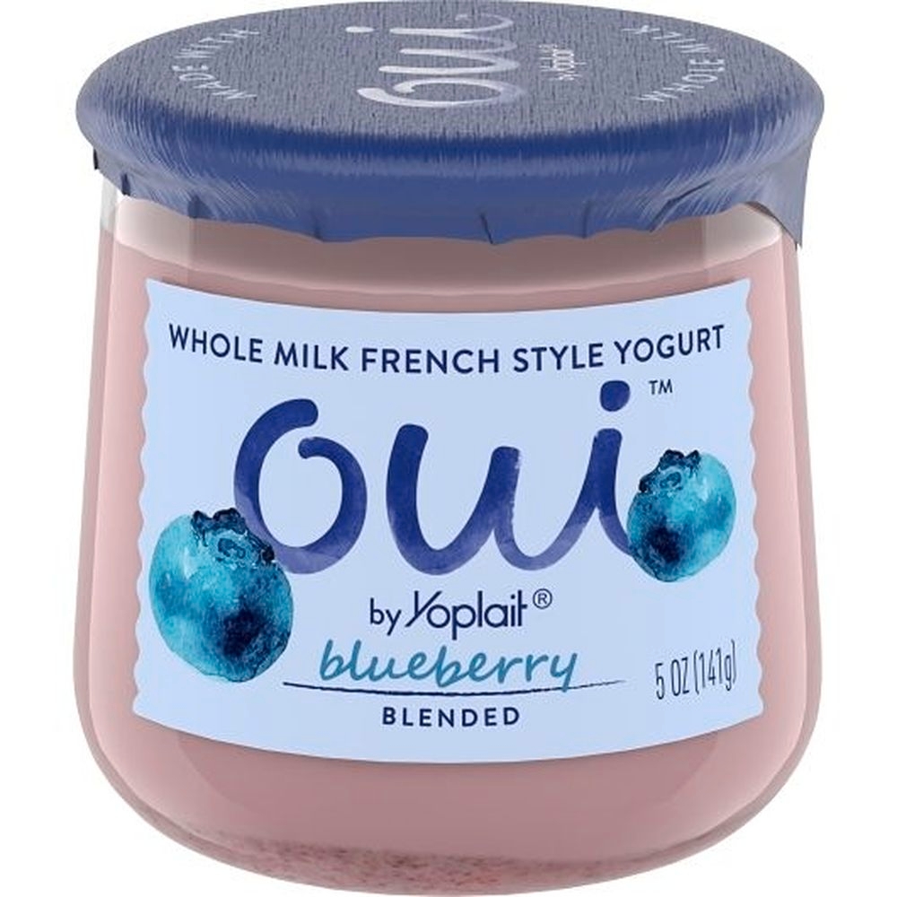 Oui By Yoplait French Style Blueberry Yogurt, 5 Ounce -- 8 per case