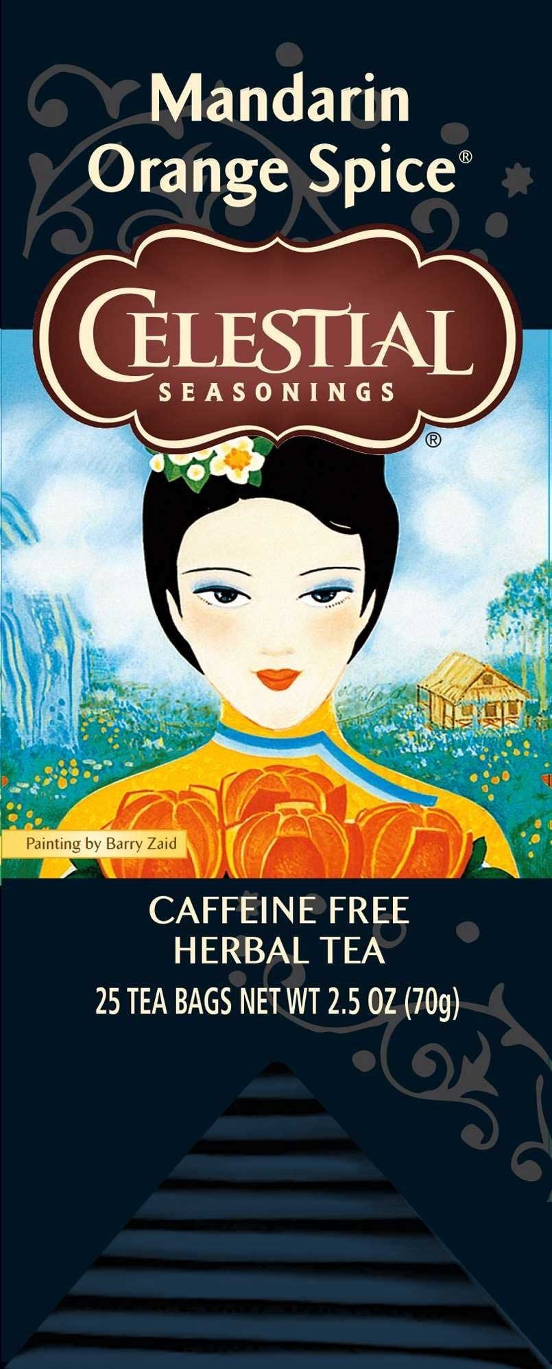 Celestial Seasonings Mandarin Orange Spice Herbal Tea - 25 tea bags per pack -- 6 packs per case