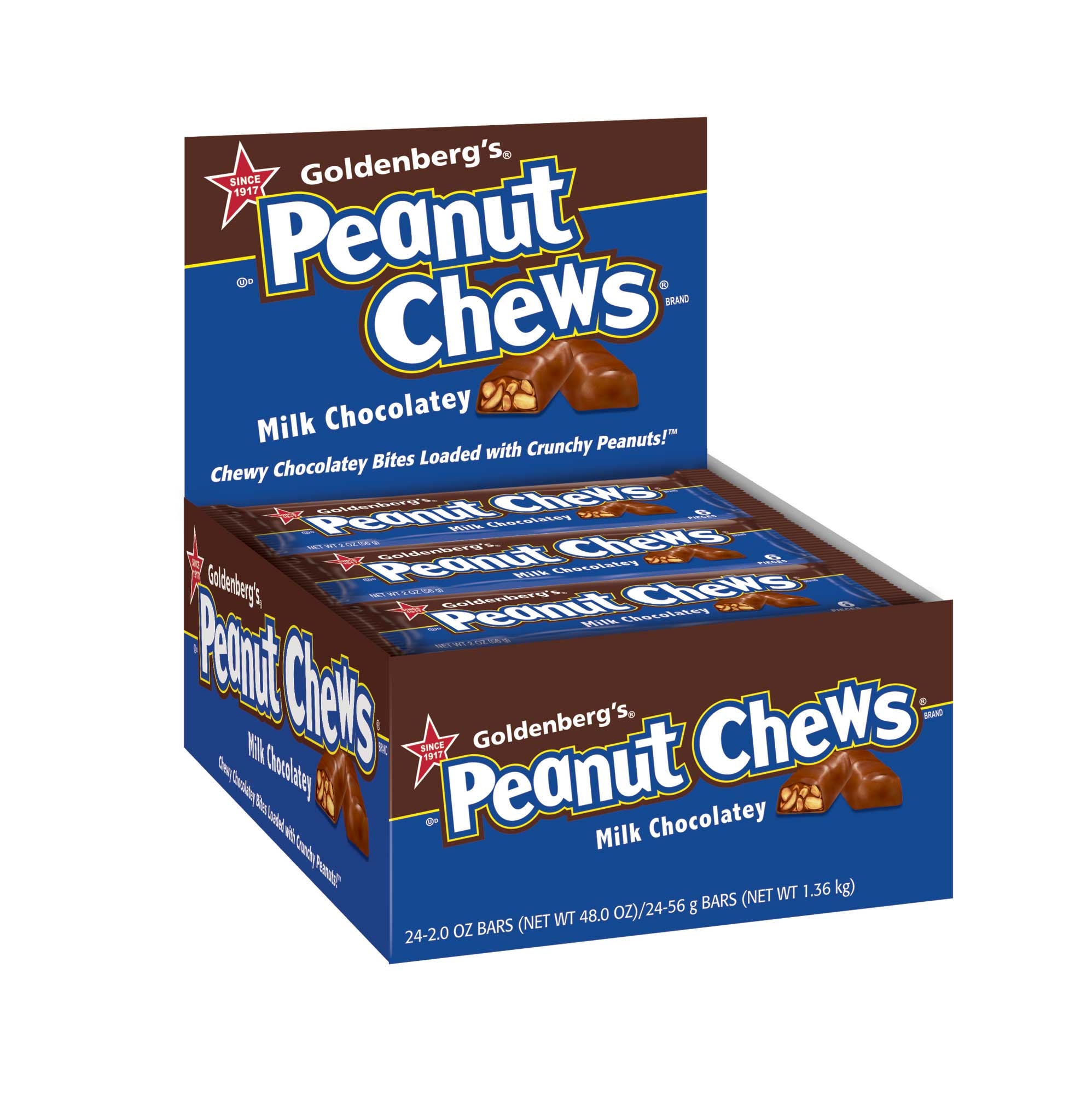 Peanut Chews Milk Chocolatey Candy, 2 Ounce -- 288 per case.