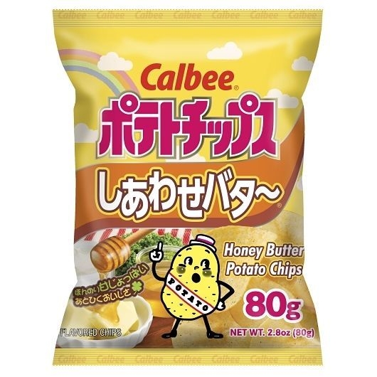 Calbee Honey Butter Potato Chips, 2.8 Ounce -- 24 per case