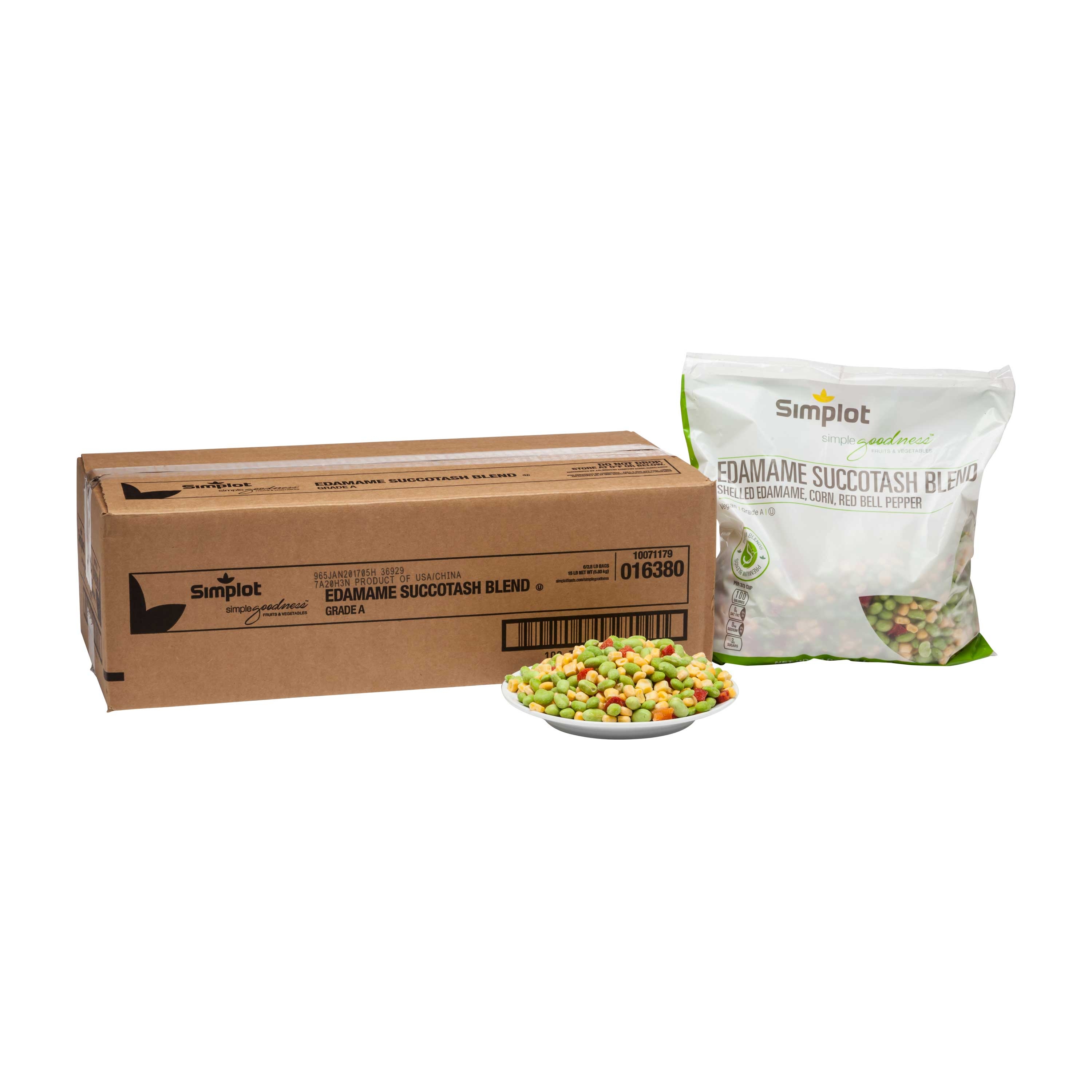 Culinary Select Edamame Succotash - 2.5 lb. package, 6 packages per case