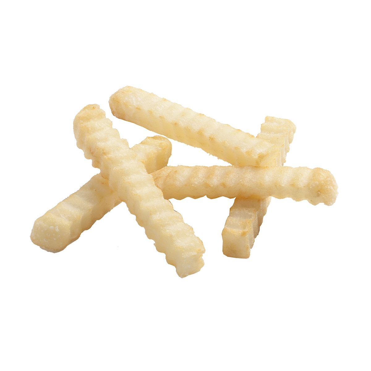 Select Recipe Crinkle Cut Potato Fries, 1/2 inch -- 6 per case.