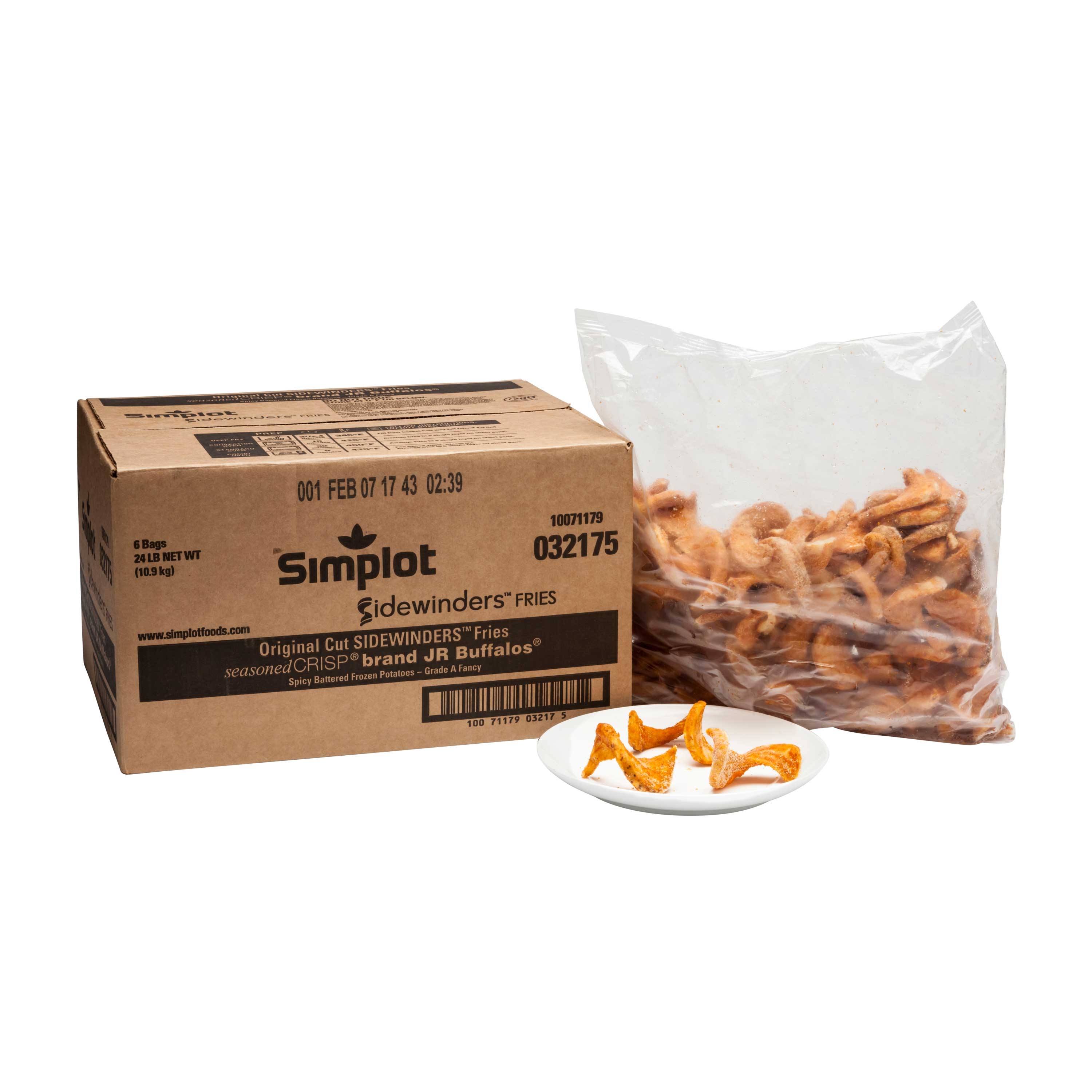 Sidewinders Fries SeasonedCrisp Brand JR Buffalos, 4 pound -- 6 per case