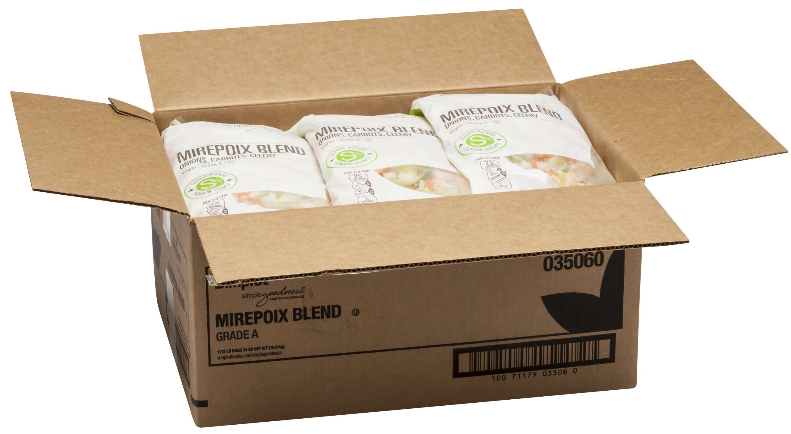 Simplot Simple Goodness Mirepoix Blend, 2 Pound -- 12 per case