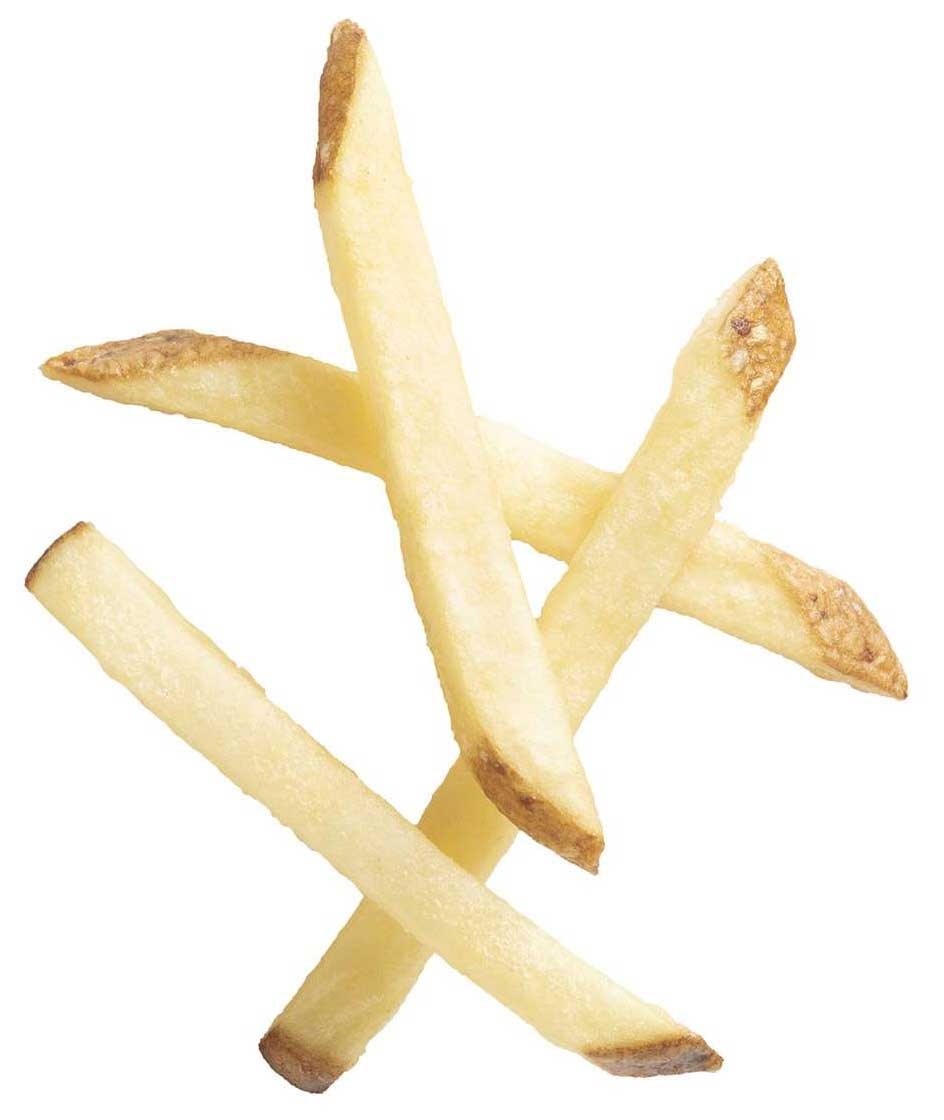 Conquest Delivery Plus Clear Coated Skin On Straight Cut Fries, 5 Pound -- 6 per case
