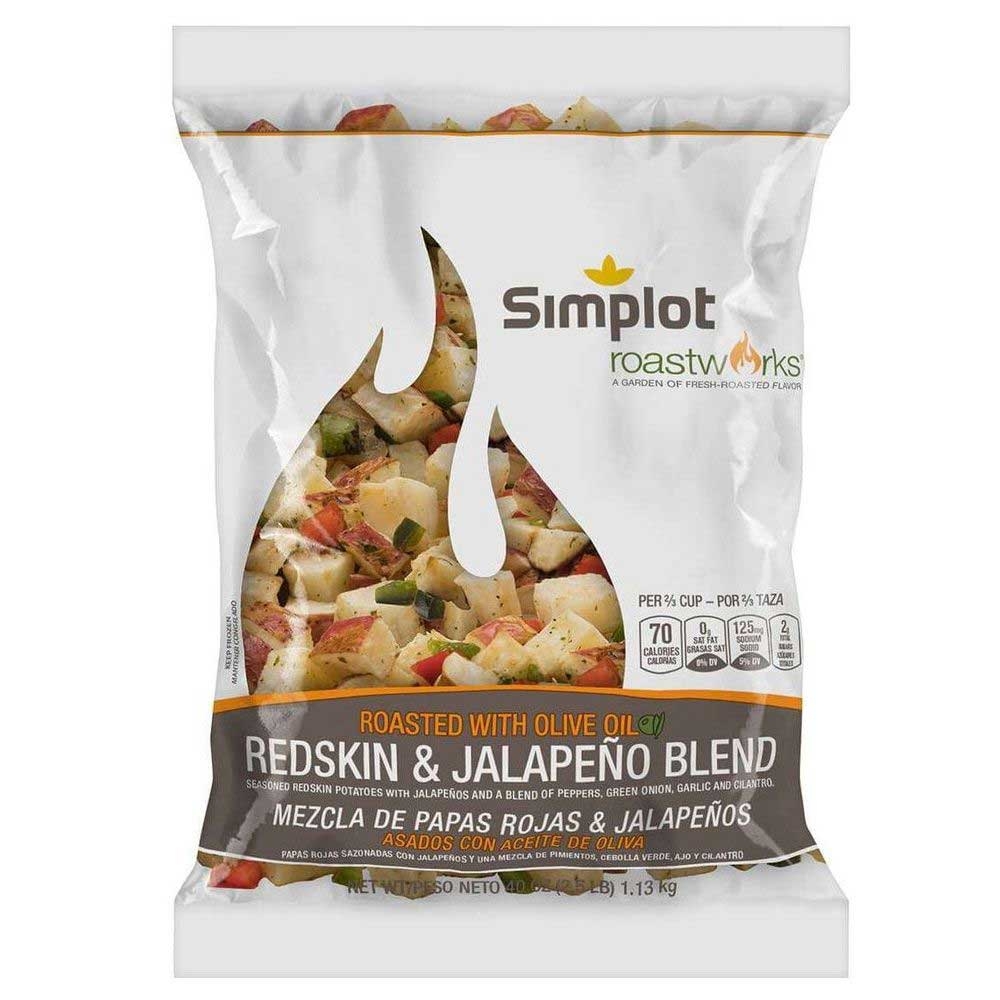 Simplot RoastWorks Roasted Redskin Potatoes and Jalapeno Blend, 2.5 Pound -- 6 per case