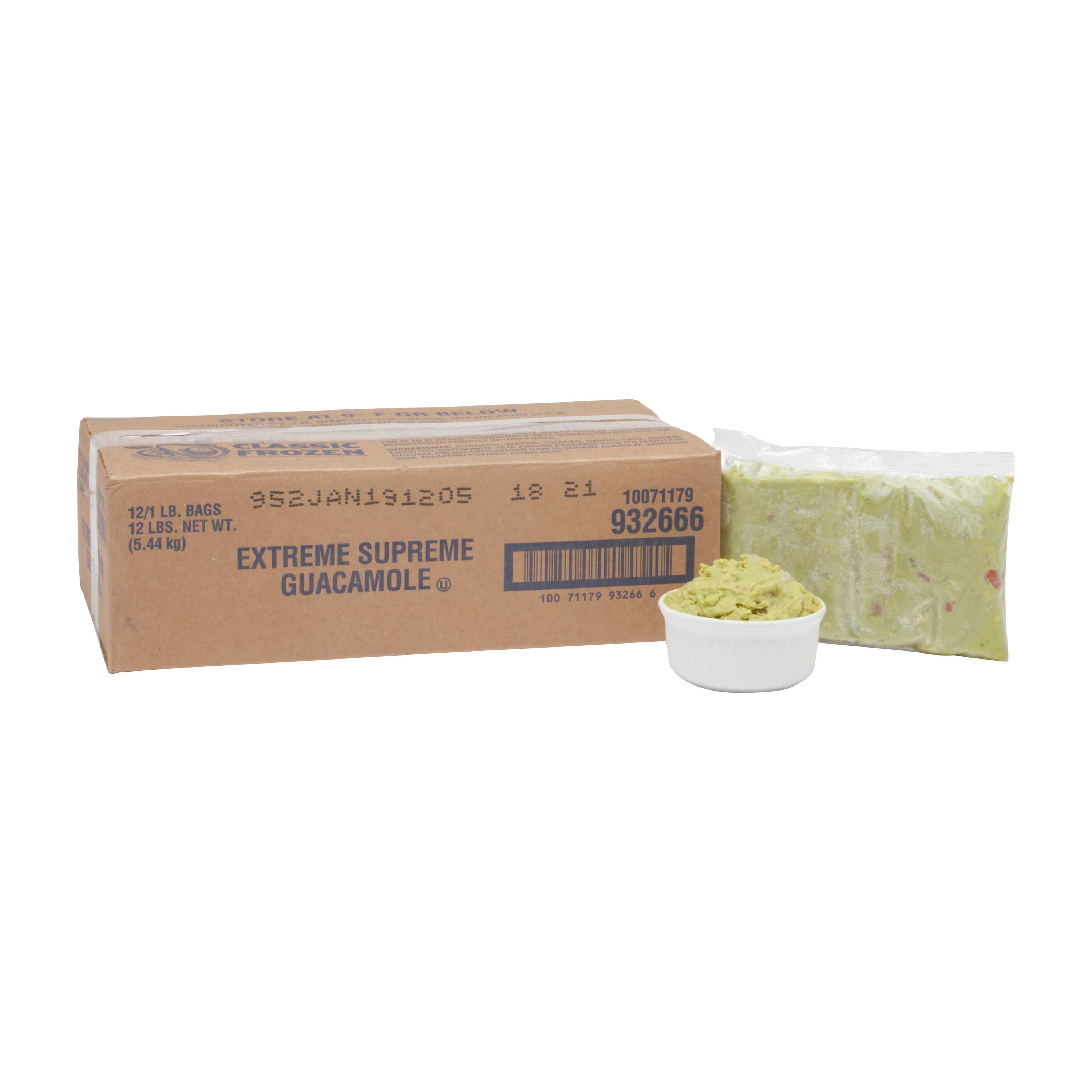 Simplot Extreme Supreme Guacamole, 1 Pound -- 12 per case.