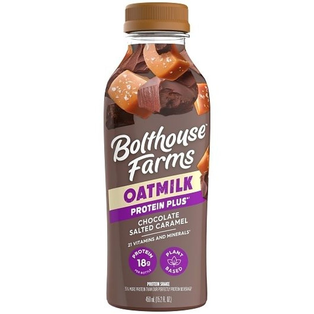 Bolthouse Farms Oatmilk Protein Plus Chocolate Salted Caramel Protein Shake, 15.2 Fluid Ounce -- 6 per case