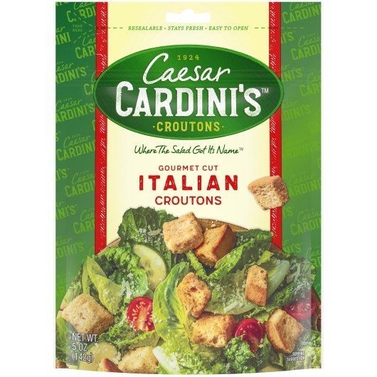 Cardinis Gourmet Cut Italian Croutons, 5 Ounce Bag -- 12 per case