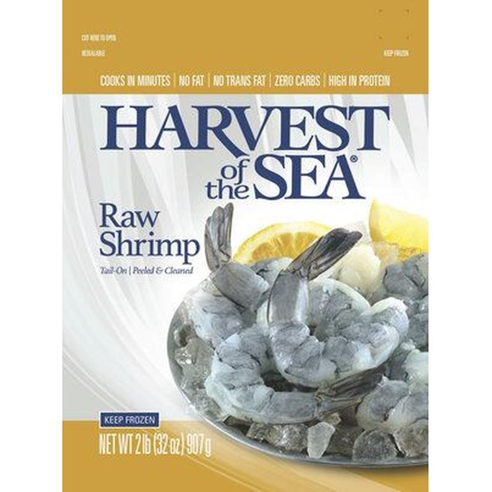 Harvest Of The Sea Peeled Deveined Tail On 21/25 Count Raw Shrimp, 2 Pound -- 5 per case