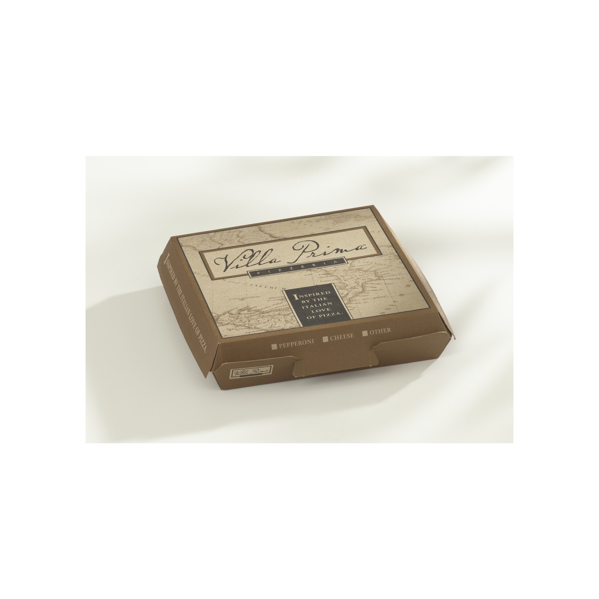 Villa Prima Clamshell Pizza Box, 8 inch -- 192 per case.