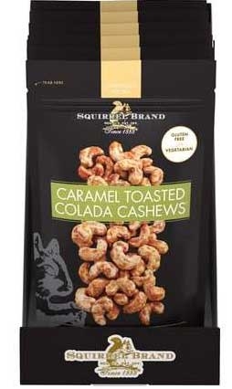 Squirrel Caramel Toasted Colada Cashew, 3.5 Ounce -- 6 per case