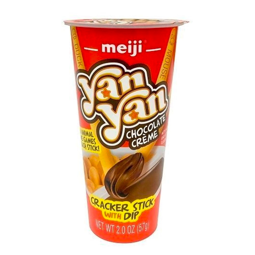 Yan Yan Chocolate Cracker Stick with Dip, 2 Ounce -- 80 per case