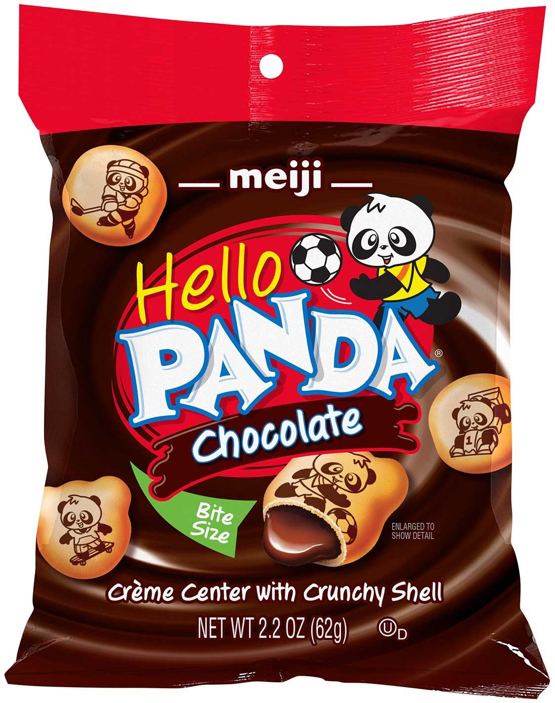 Hello Panda Chocolate Creme Filled Cookie - Multi Pack, 2.2 Ounce -- 24 per case.