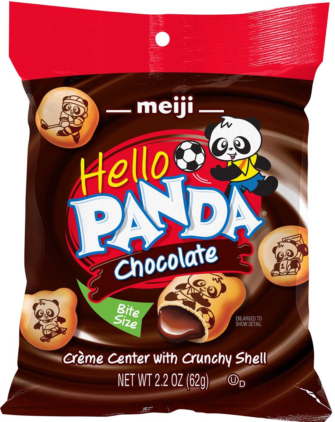 Hello Panda Chocolate Creme Filled Cookie - Power Wing Display, 2.2 Ounce -- 72 per case.