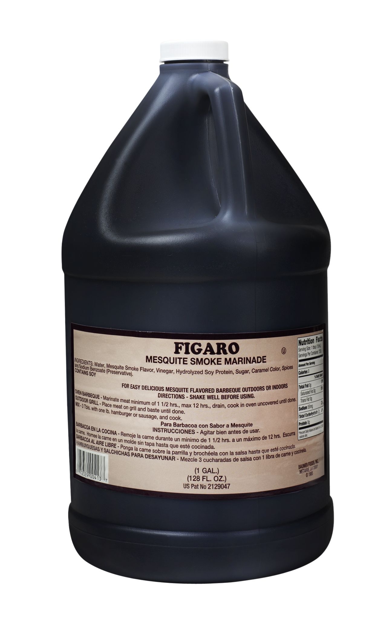 Figaro Mesquite Liquid Smoke Sauce, 1 Gallon -- 4 Case