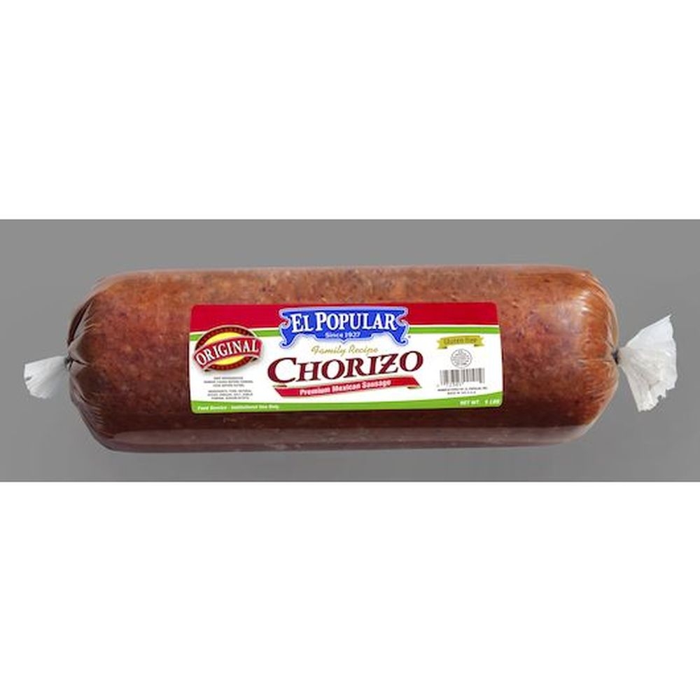 El Popular Mexican Original Pork Chorizo -- 2 per case
