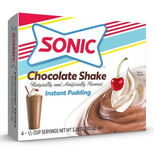 Sonic Chocolate Flavored Instant Pudding Mix, 3.18 Ounce -- 12 per case
