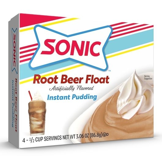 Sonic Root Beer Float Flavored Instant Pudding Mix, 3.06 Ounce -- 12 per case
