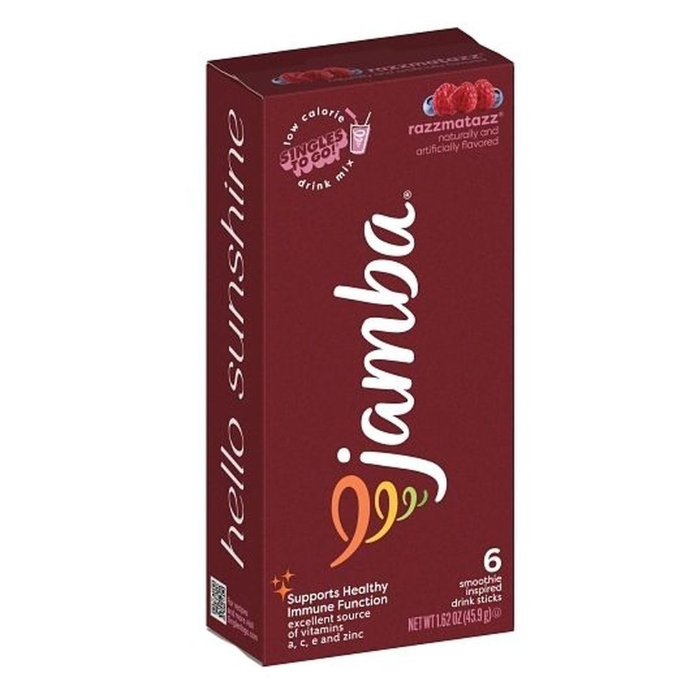 Jamba Low Calorie Singles To Go Razzmataz Drink Mix Sticks, 1.62 Ounce -- 6 per case