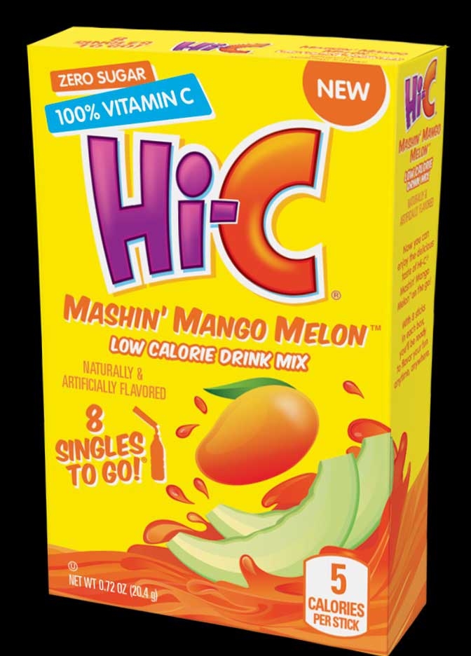Hi-C Mashin Mango Melon Low Calorie Drink Mix, 0.72 Ounce -- 12 per case