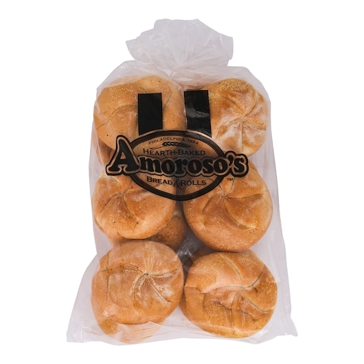 Amorosos Kaiser Sliced Bread Roll, 12 count -- 5 per case