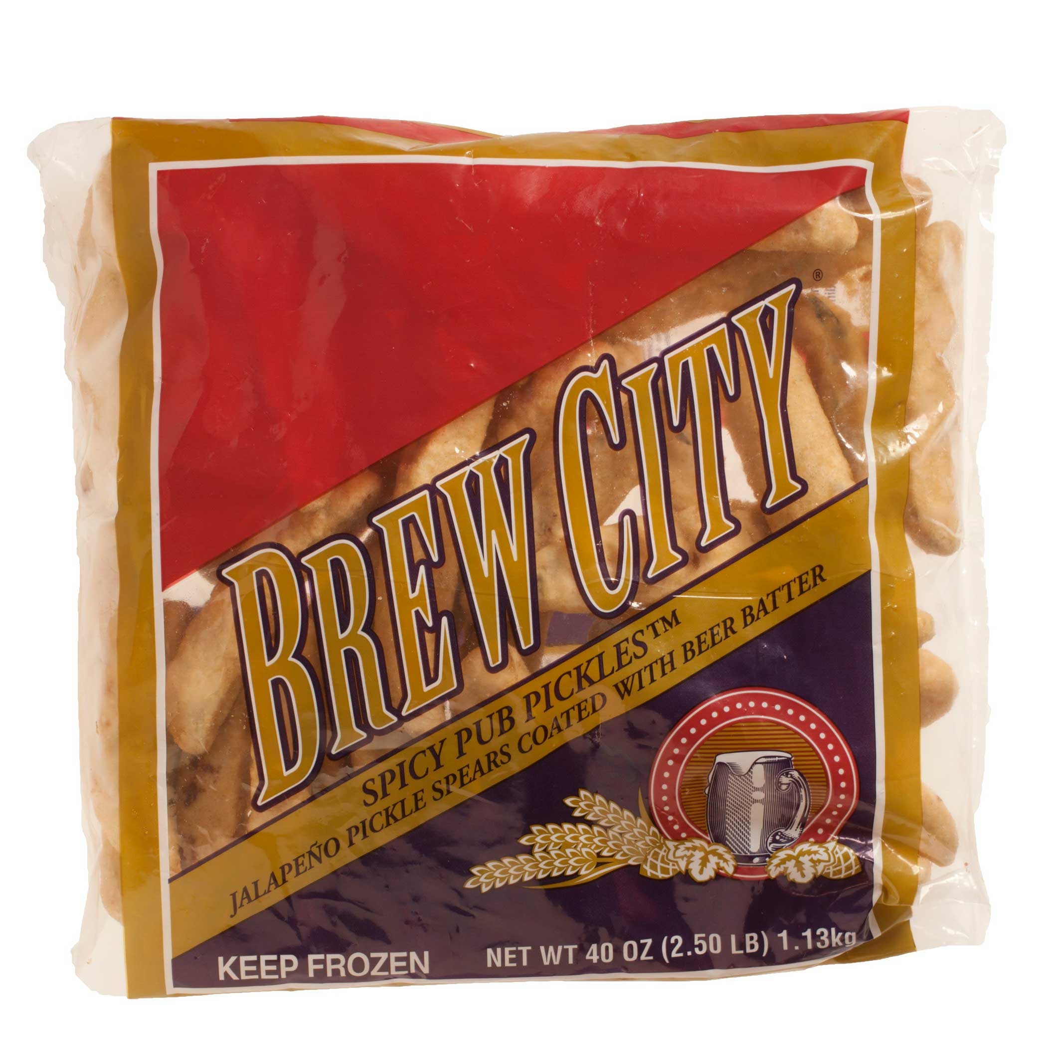 McCain Brew City Beer Battered Spicy Pub Pickle - Appetizer, 2.5 Pound -- 6 per case.