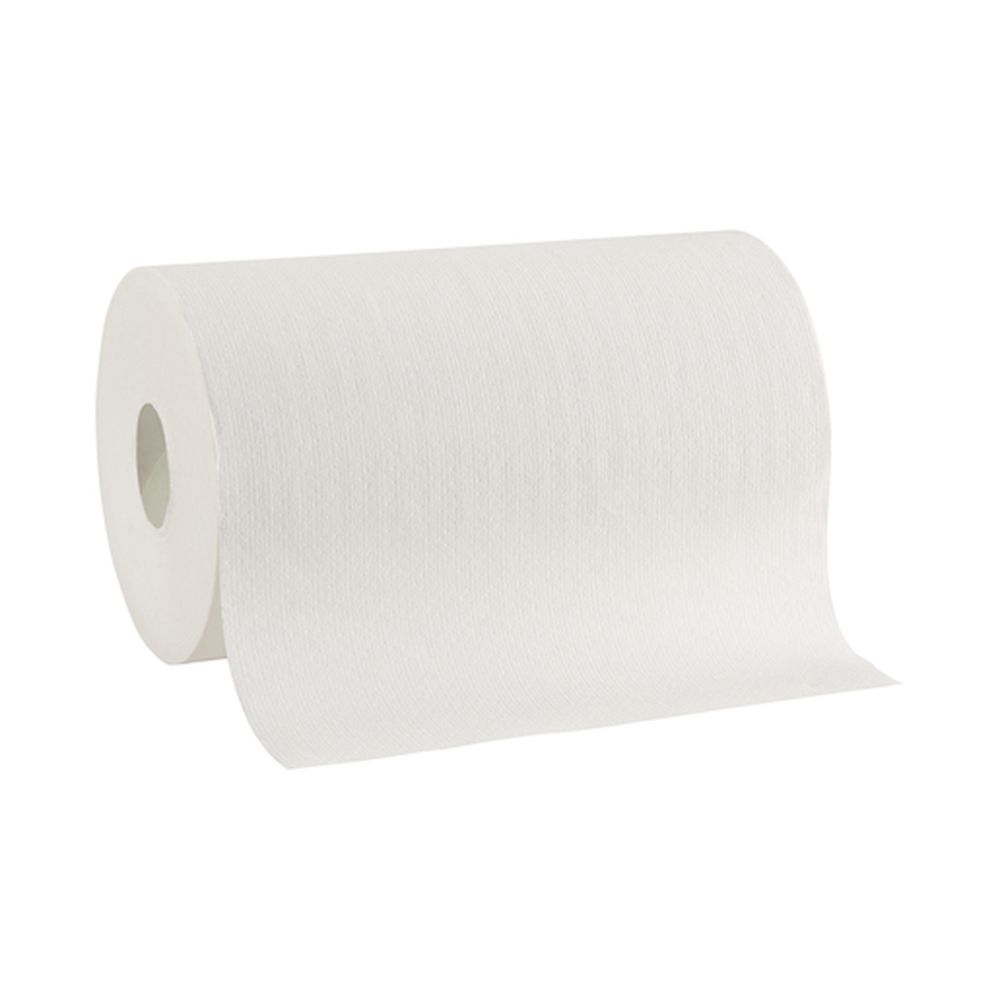 Pacific Blue Ultra White Paper Towel Roll, 9 x 400 inch -- 6 rolls per case