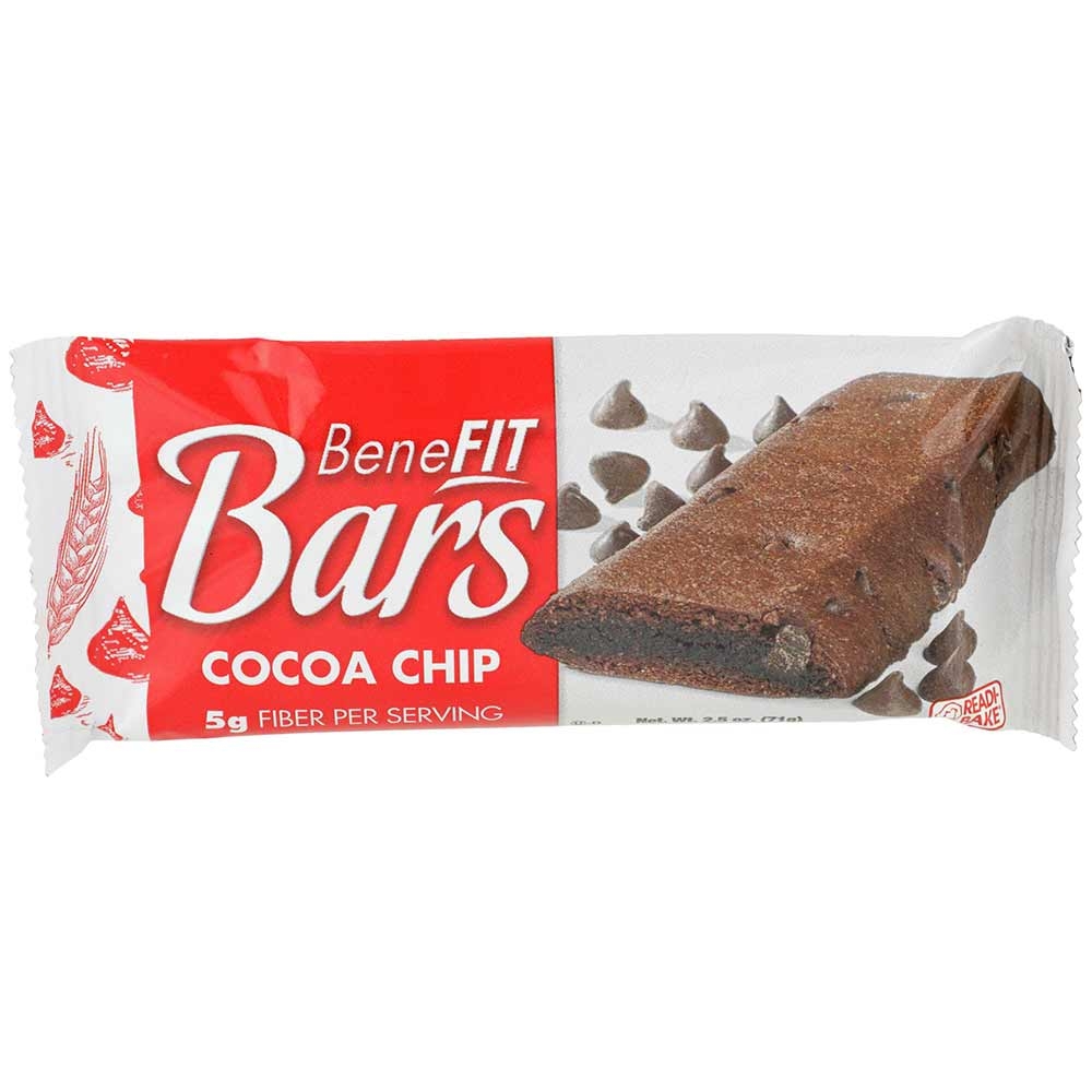 Readi Bake Benefit Whole Grain Cocoa Chip Bar, 2.5 Ounce -- 48 per case.