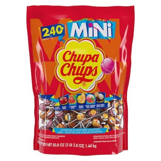 Chupa Chups Mini Lollipops, 240 count -- 6 per case