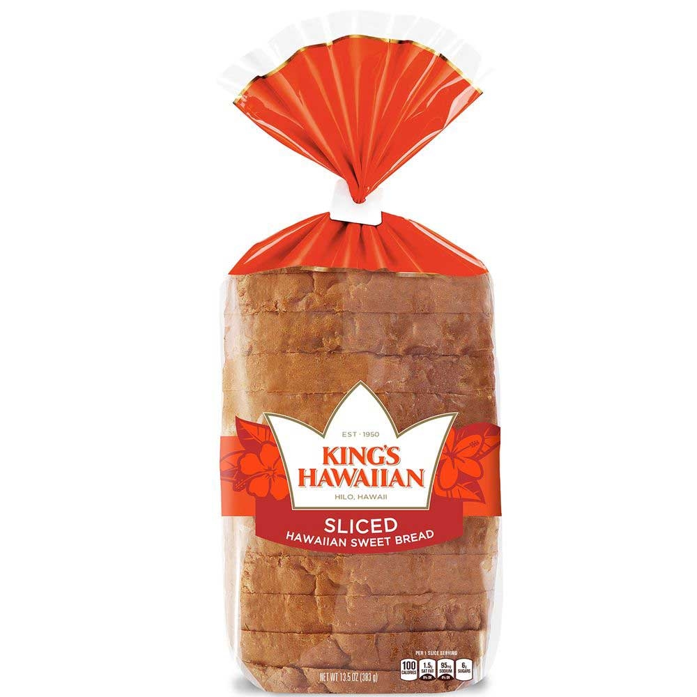 Kings Hawaiian Original Sliced Bread, 13.5 Ounce -- 8 per case.