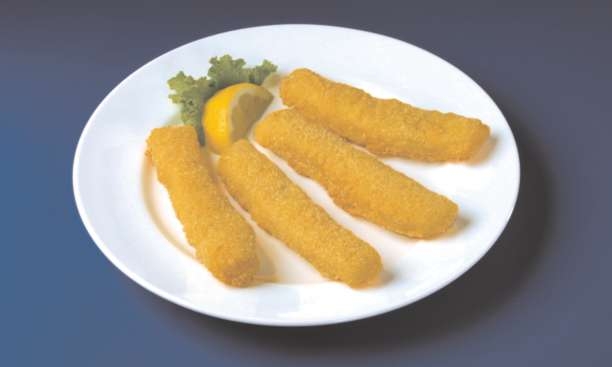 High Liner Foodservice 1.5 Ounce Oven Ready Cornmeal Breaded Pollock Strips, 5 Pound -- 2 per case
