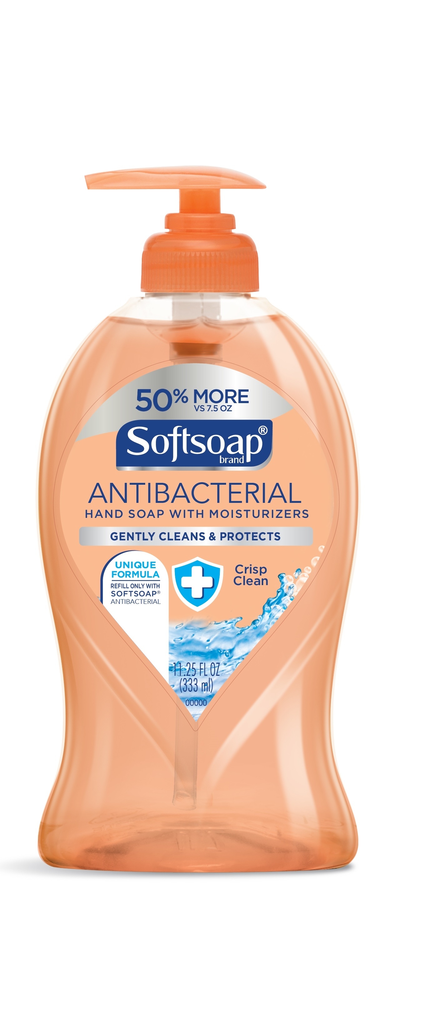 Soft Soap Crisp Clean Antibacterial Hand Wash, 11.25 Ounce -- 6 per case.