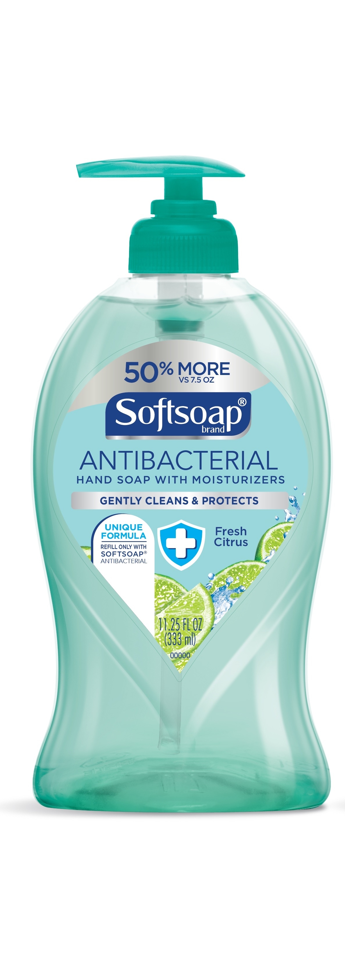 Soft Soap Fresh Citrus Antibacterial Liquid Hand Soap, 11.25 Ounce -- 6 per case.