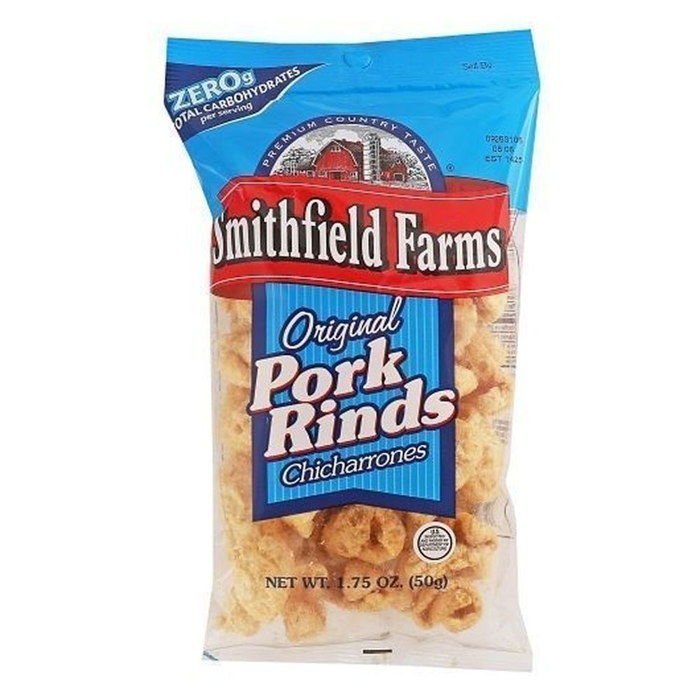 Smithfield Farms Original Pork Rinds, 1.75 Ounce -- 24 per case