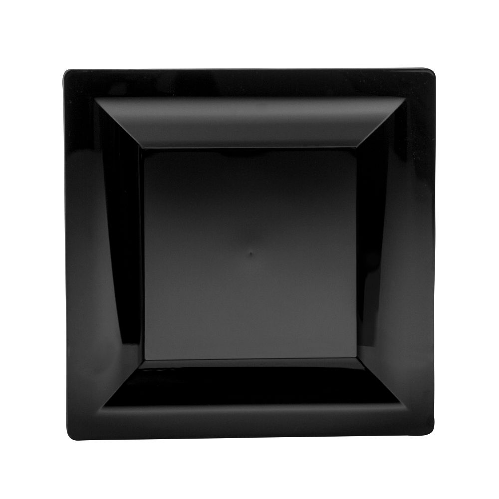 WNA Black Milan Grand Bistro Entree Square Plate -- 10 per case.