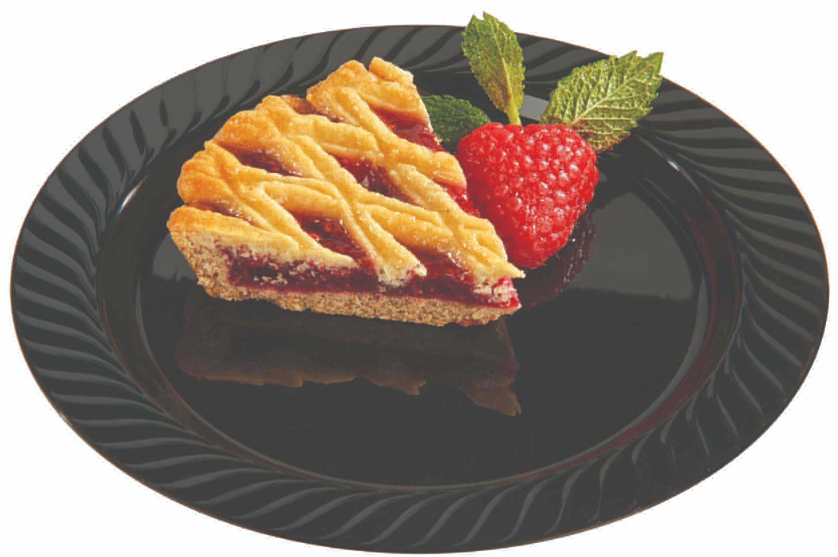 Ecosence Black Plate, 6 inch -- 180 per case.