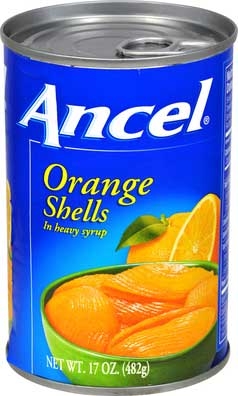 Goya Ancel Orange Shells, 17 Ounce -- 24 per case.