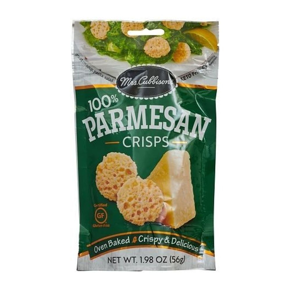 Mrs. Cubbisons Parmesan Cheese Crisp, 1.98 Ounce Bag -- 9 per case