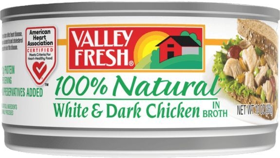 Valley Fresh White and Dark Meat Chicken, 10 Ounce -- 12 per case
