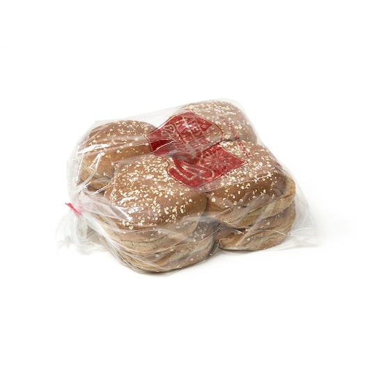 Abrh 4.5 inch Wheat Bun with Top, 8 count -- 12 per case