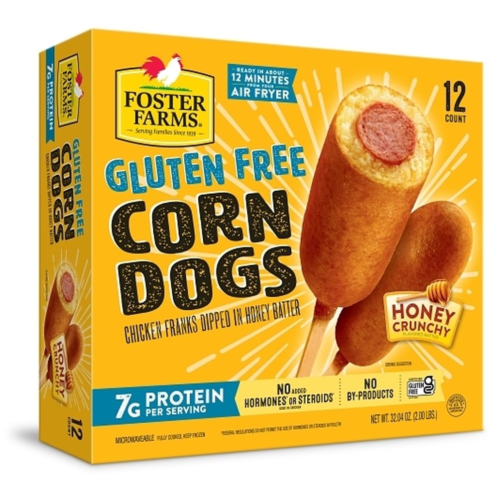 Foster Farms Gluten-Free Chicken Corn Dog, 12 count -- 8 per case