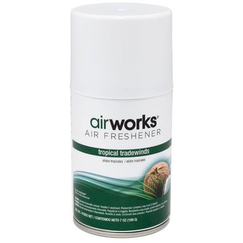 AirWorks Tropical Tradewinds Metered Aerosols Air Freshener -- 12 per case.