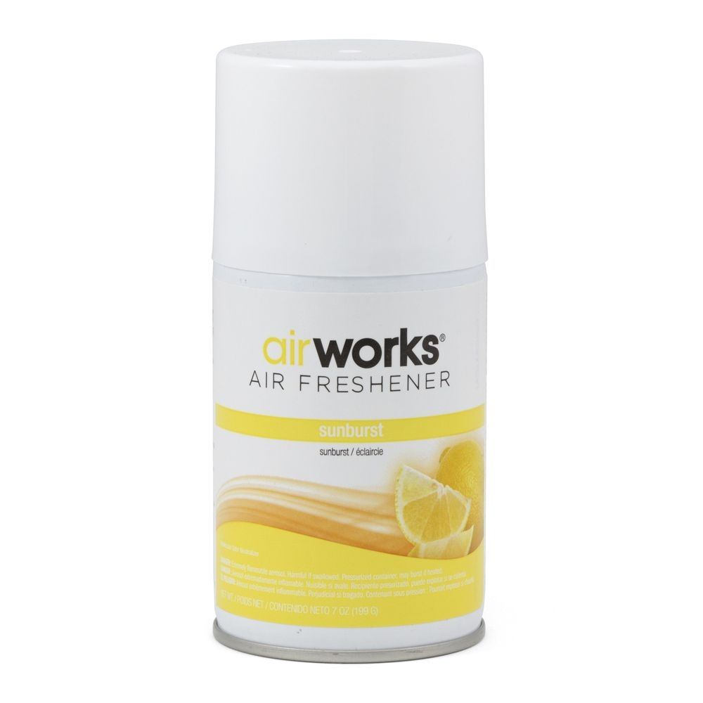 AirWorks Sunburst Metered Aerosols Air Freshener -- 12 per case.