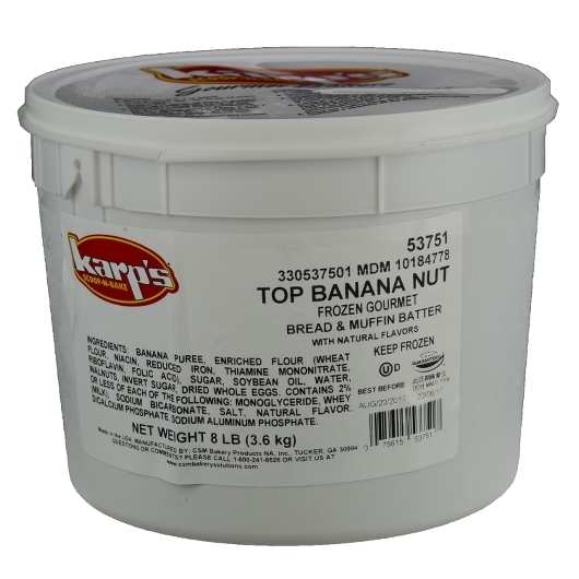 Karps Scoop N Bake Banana Nut Muffin Batter, 8 Pound per Pail-- 2 per case