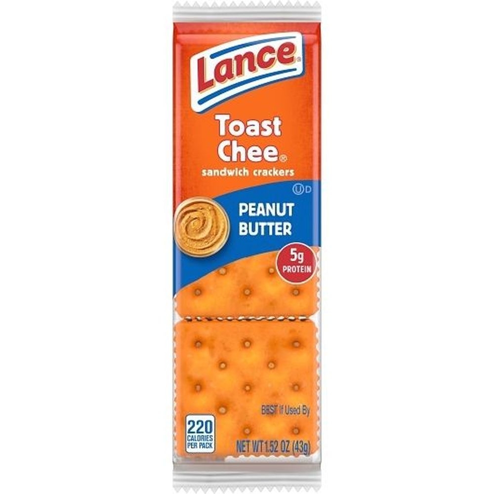Lance Toast Chee 1.52 Ounce Peanut Butter Sandwich Cracker, 120 count