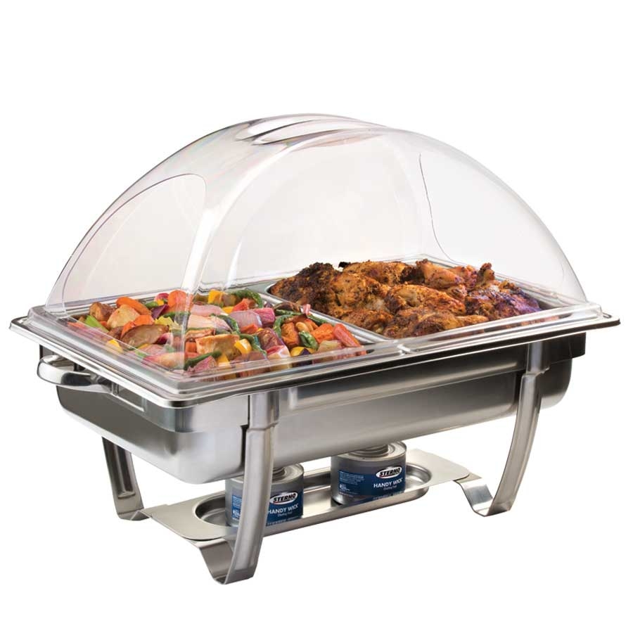 Sterno Clear Dome Chafer Lid with Two Way Self Service Access -- 3 per case.