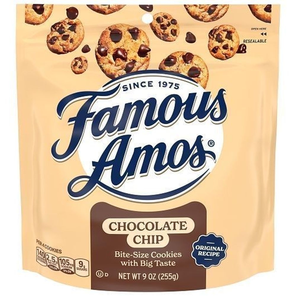Famous Amos Chocolate Chip Cookies, 9 Ounce -- 8 per case