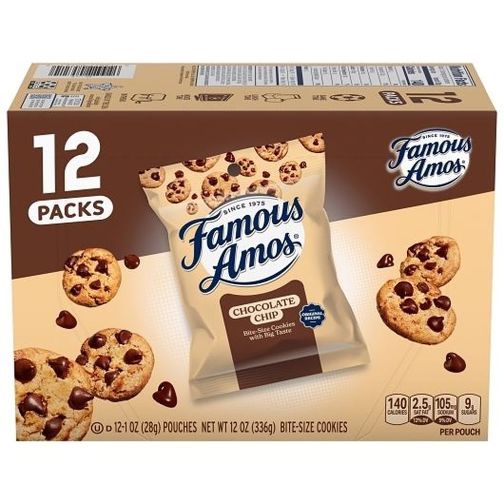 Famous Amos Chocolate Chip Cookies, 12 Ounce -- 4 per case