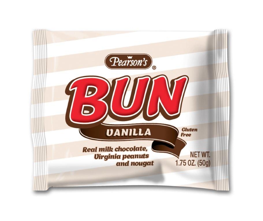 Pearson Vanilla Cluster Bun Bar, 1.75 Ounce - 24 per pack -- 12 packs per case.